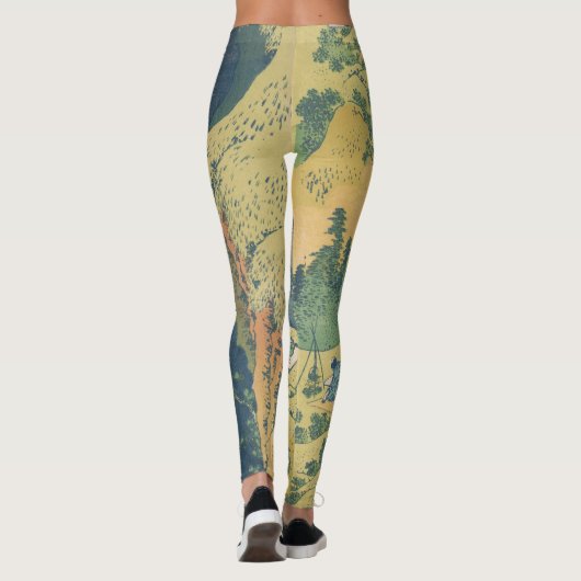 北斎阿弥陀秋日本滝 レギンス (裏面)