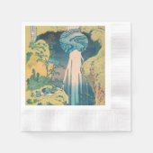 北斎阿弥陀秋日本滝 縁ありカクテルナプキン (正面)