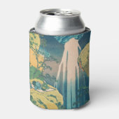 北斎阿弥陀秋日本滝 缶クーラー (缶正面)