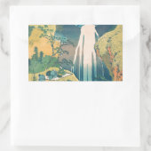 北斎阿弥陀秋日本滝 長方形シール (バッグ)