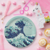 北斎青い波 ペーパープレート (パーティー)