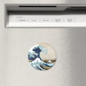 北斎高品質の素晴らし神奈川の波 マグネット (インサイチュ (食洗機))