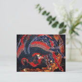 北斎鳳凰日本の葉書 ポストカード (スタンド正面)