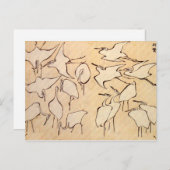 北斎鶴はがき ポストカード (正面/裏面)