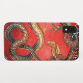 北斎龍日本のヴィンテージ葛飾北斎 Case-Mate iPhoneケース (裏面(横))