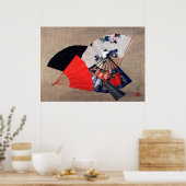 北斎5ファン ポスター (キッチン)