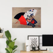 北斎5ファン ポスター (ホームオフィス)