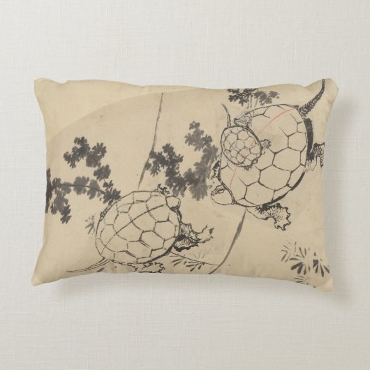 北斎 アクセントクッション (裏面)