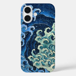 北斎 女性の波 ヴィンテージ オーシャン iPhone 16ケース