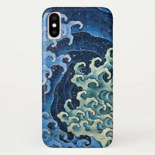 北斎 女性の波 ヴィンテージ オーシャン  Case-Mate iPhoneケース (裏面)