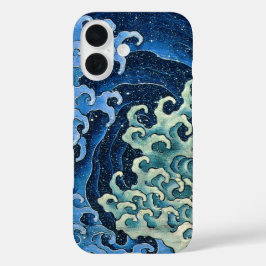 北斎 女性の波 ヴィンテージ 海洋 iPhone 16ケース