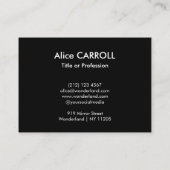 北斎 – 小石川の茶屋 – QRコード 名刺 (裏面)