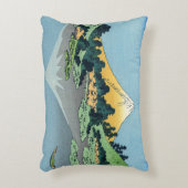 北斎 – 山富士河口湖で反射 アクセントクッション (正面(垂直))