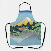 北斎 – 山富士河口湖で反射 エプロン (正面)