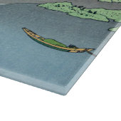 北斎 – 山富士河口湖で反射 カッティングボード (角)