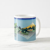 北斎 – 山富士河口湖で反射 コーヒーマグカップ (正面右)