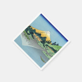 北斎 – 山富士河口湖で反射 スタンダードカクテルナプキン (角)