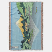 北斎 – 山富士河口湖で反射 スローブランケット (正面縦)