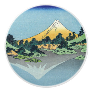 北斎 – 山富士河口湖で反射 セラミックノブ