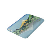 北斎 – 山富士河口湖で反射 バスマット (アングル)