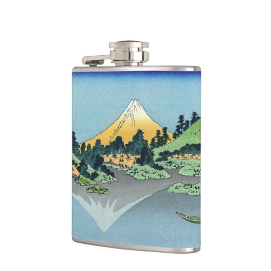 北斎 – 山富士河口湖で反射 フラスク (左)