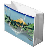 北斎 – 山富士河口湖で反射 ラージペーパーバッグ (正面アングル)