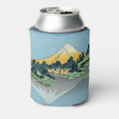 北斎 – 山富士河口湖で反射 缶クーラー (缶裏面)