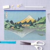 北斎 – 山富士河口湖で反射 薄葉紙 (クラフト)