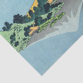 北斎 – 山富士河口湖で反射 薄葉紙 (詳細)