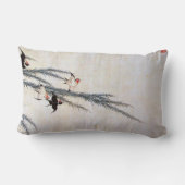 北斎·柳とスワロー ランバークッション (裏面)