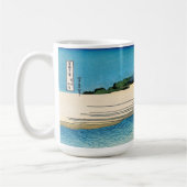 北斎 – 武蔵国多摩川 コーヒーマグカップ (左)