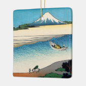 北斎 – 武蔵国多摩川 セラミックオーナメント (左)