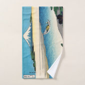 北斎 – 武蔵国多摩川 バスタオルセット (ハンドタオル)