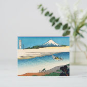 北斎 – 武蔵国多摩川 ポストカード (スタンド正面)