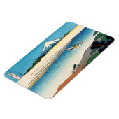 北斎 – 武蔵国多摩川 マグネット (左側)