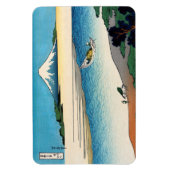 北斎 – 武蔵国多摩川 マグネット (縦)