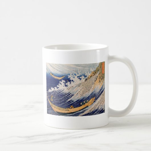 北斎 海の波 海の船 コーヒーマグカップ (右)