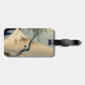 北斎 – 男の子を見る山富士 – QRコード ラゲッジタグ (裏面横)