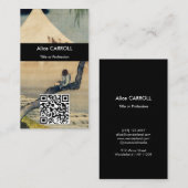 北斎 – 男の子を見る山富士 – QRコード 名刺 (正面/裏面)