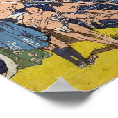 北斎 – 相模国小山呂弁滝 ポスター (角)