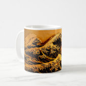 北斎「神奈川沖浪裏」サンセットマグ | 11oz 日本製アート コーヒーマグカップ (正面左)