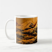 北斎「神奈川沖浪裏」サンセットマグ | 11oz 日本製アート コーヒーマグカップ (左)