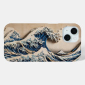 北斎「神奈川沖浪裏」3Dシャドー加工スマホケース | Case-Mate iPhoneケース (裏面 (横))