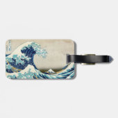 北斎 – 神奈川素晴らしの波 – QRコード ラゲッジタグ (裏面横)