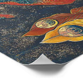 北斎 – 祭屋台フェニックス ポスター (角)