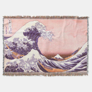 北斎 – 素晴らし The Wave スローブランケット