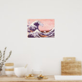 北斎 – 素晴らし The Wave ポスター (キッチン)