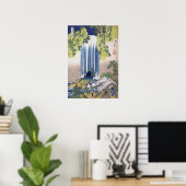 北斎 – 美濃国養老滝 ポスター (ホームオフィス)