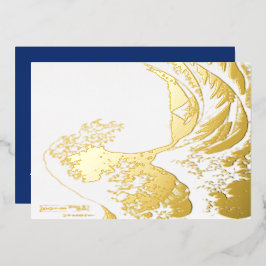 北斎 - 謹賀新年 / 富嶽三十六景 箔シーズンカード