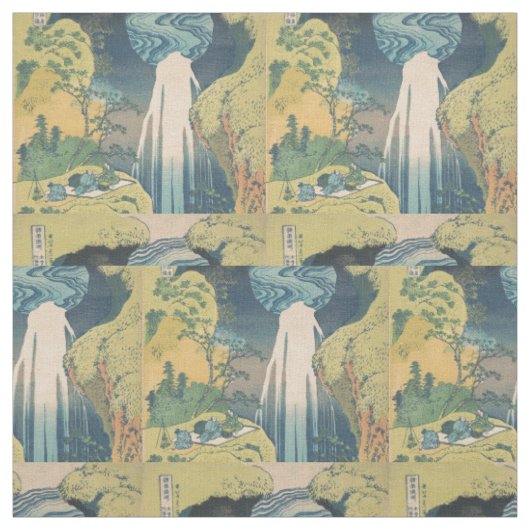 北斎 阿弥陀滝 日本 滝  ファブリック (見本)